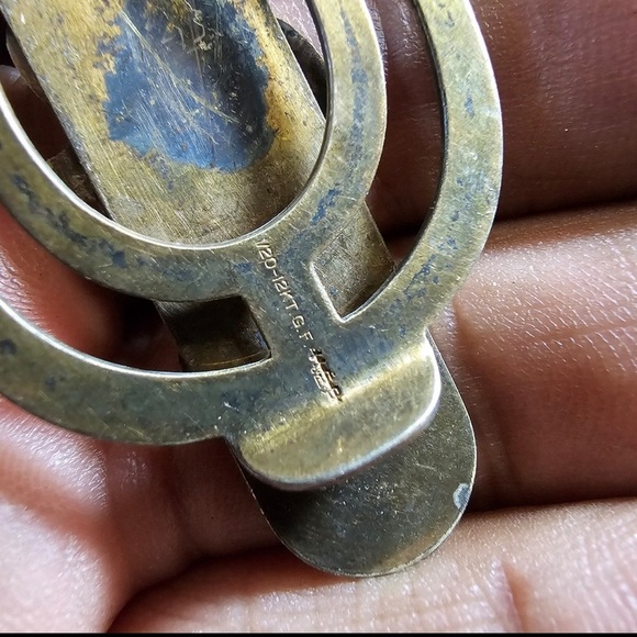 Vintage 12KT Gold Filled Monogram Initials "DVC" Ornate Money Clip - Picture 4 of 5